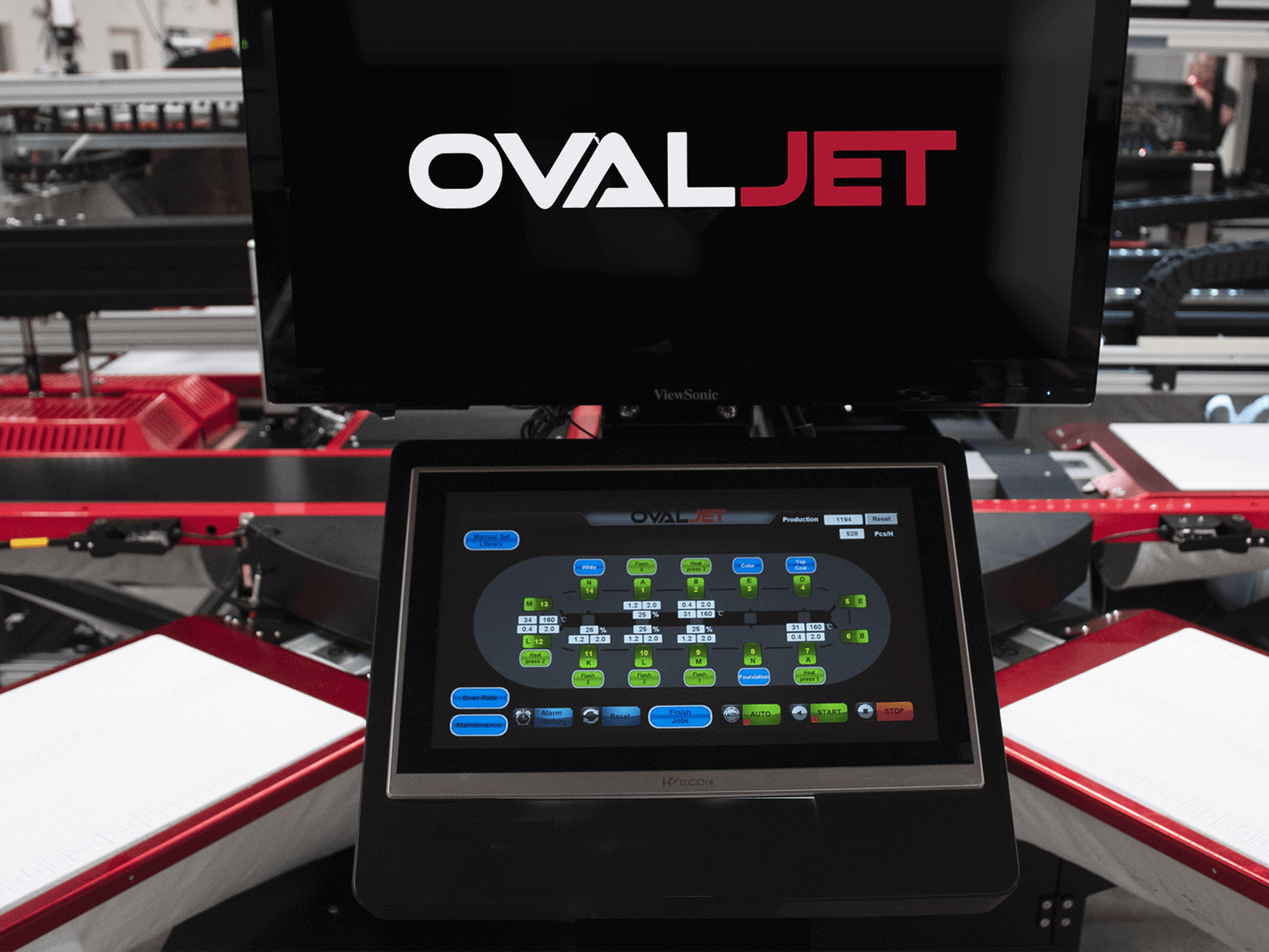 OvalJet - DTG Printer - Screen Printer - OPERATORCONTROL 2
